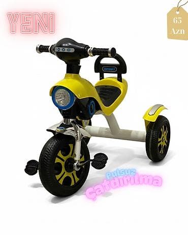 velo bank: Yeni Üç təkərli Uşaq velosipedi 12", Rayonlara çatdırılma, Pulsuz çatdırılma — 9