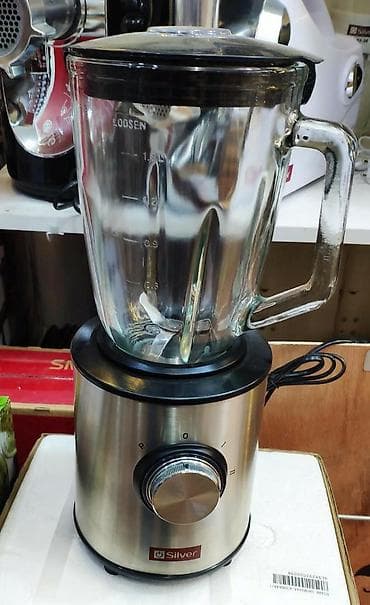 kokteyl blenderi: Blender kokteyl silver turk istehsali 750 watt 1.5 litr şüşə qabli — 6