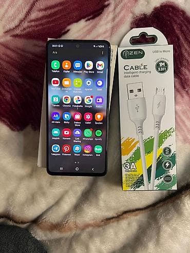 telefonların satisi: Samsung Galaxy A51, 128 GB, rəng - Göy, İki sim kartlı — 2