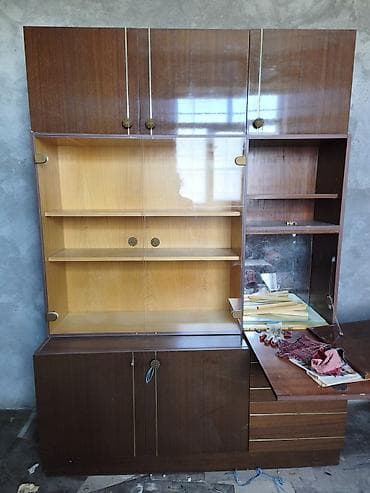 Mebel divar sistemi – vitrinli modul dəst cexiya istehsali - Material — 1