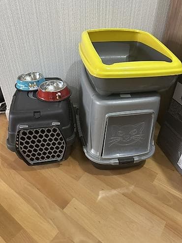 heyvan paltarı: Ev heyvanları üçün aksesuarlar dəsti Tərkibi: - Qapılı plastik pişik — 3