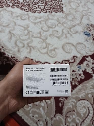 note 7 pro: Redmi Note 14 Pro, 256 GB, rəng - Qara, Zəmanət, Düyməli, Barmaq izi — 5