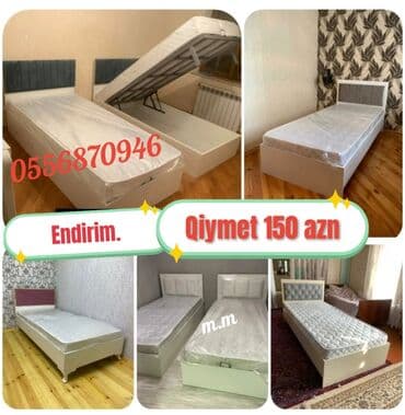 кровать кресло: Yeni, Təknəfərlik çarpayı, Bazasız, Matras ilə, Siyirməsiz, Azərbaycan — 4