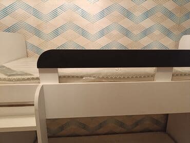 детские деревянные кровати: Для девочки и мальчика, Кровать, С матрасом, С выдвижными ящиками, МДФ — 1