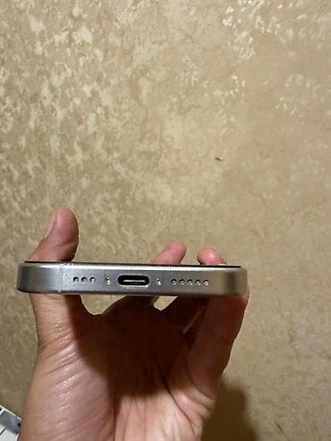 IPhone 15 Pro, 128 GB, White Titanium, Simsiz şarj