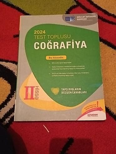 Məhsul: 2024 “Coğrafiya – Test Toplusu”, II hissə Nəşriyyat: Dövlət