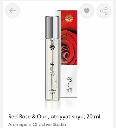 Red Rose & Oud, ətir suyu – 20 ml Brend: Aromapolis Olfactive lalafo.az -da Red Rose & Oud, ətir suyu – 20 ml Brend: Aromapolis Olfactive