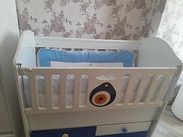 мох: Uşaq beşiyi – TURAL baby - Material: ağ rəngdə möhkəm MDF/taxta — 2