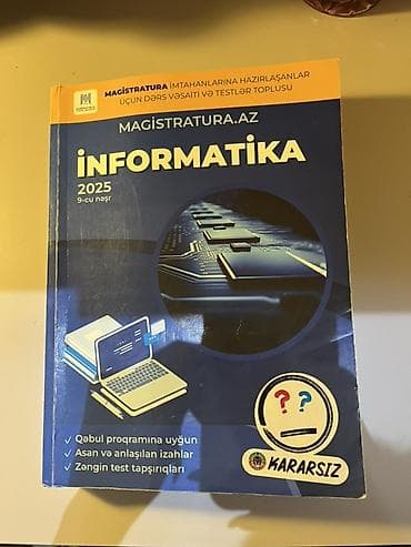 Məhsul: “Magistratura.az İnformatika 2025” – 9-cu nəşr Təsvir: -