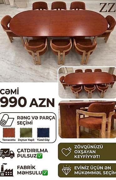 Masa və oturacaq dəstləri