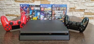 pencekler 2020: PlayStation 4 slim 500 gb -2 orijinal pult -4 disk Salam. təcili — 8