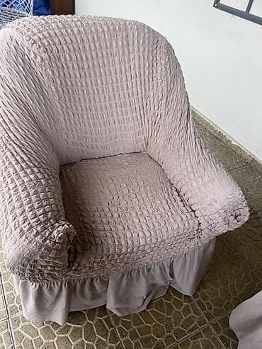 divan çexolu: Divan üçün İşlənmiş rəng - Qəhvəyi Yataq örtüyü — 3