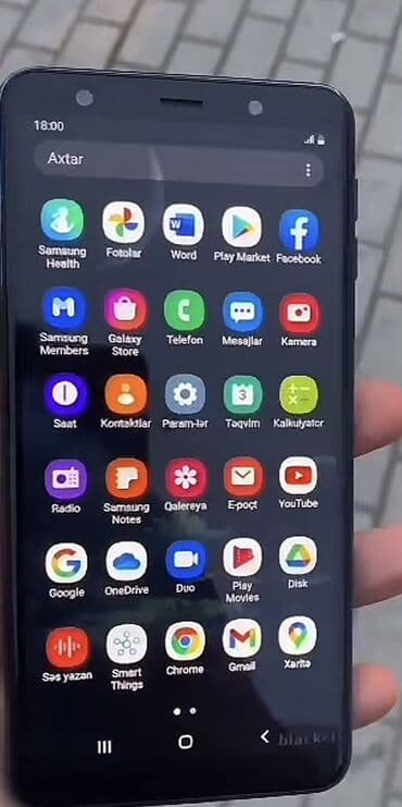 Samsung Galaxy A7 2018, 128 GB, rəng - Mavi, Barmaq izi, İki sim kartlı, Face ID — 3