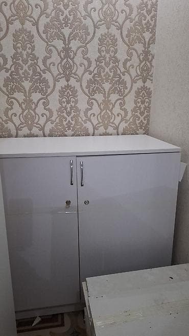 divara yigilan dolablar: Mətbəx mebel dəsti və lavabo modulu - Rəng: ağ, parlaq səth - — 6