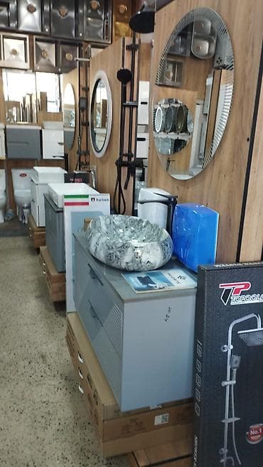 Hamam üçün mebel və santexnika dəstləri - Lavabo dolabları: Müasir