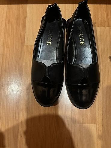 Балетки: Балетки, Размер: 38.5, цвет - Черный, Б/у — 1