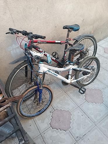 velosipedlərin qiyməti: İki ədəd velosiped dəsti - Ölçülər: biri 26" təkərli, digəri daha — 10