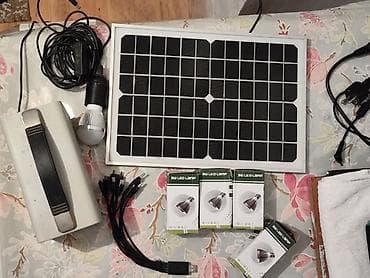 mərmər panel: Portativ günəş enerjisi sistemi – WOVS ZB-10W Komplekt: - 18V/10W — 4