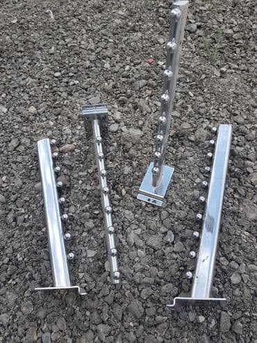 вешалка для брюк и рубашек напольная: Mağaza asılqanı üçün metal “toplu” konsollar dəsti. - Material: xrom — 1