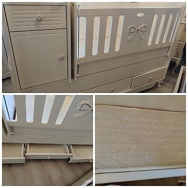 ucuz dolap: Oğlan və qız üçün, İşlənmiş, Dördbucaq, Beşik, Dəstsiz, Matras ilə, Yellənmə mexanizm ilə — 4