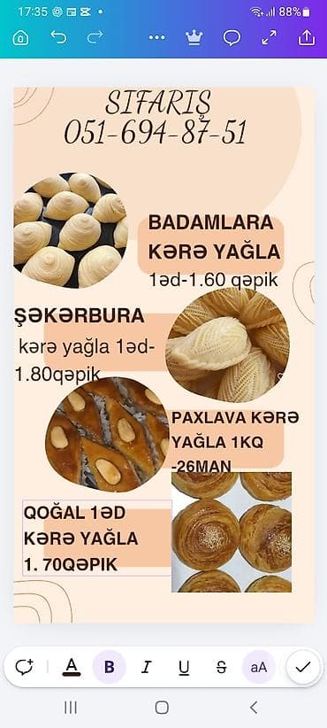 minceur cayı qiyməti: Novruz şirniyyatları – ev ləzzəti ilə! - Qoğal – qat-qat, yağlı — 1