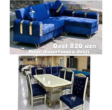 krep parca: Künc divan, Yeni, Açılmayan, Bazasız, Vеlur parça, Pulsuz çatdırılma — 2