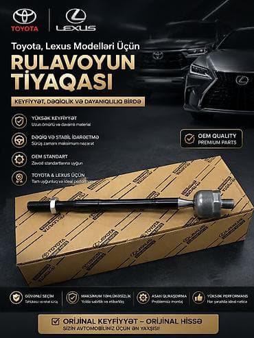 Toyota və Lexus modelləri üçün rulavoyun tiyaqası (daxili sükan ucu) lalafo.az -da Toyota və Lexus modelləri üçün rulavoyun tiyaqası (daxili sükan ucu)
