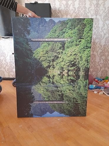 Divar üçün dekorativ tablo – təbiət mənzərəsi - Mövzu: Yaşıl meşələr