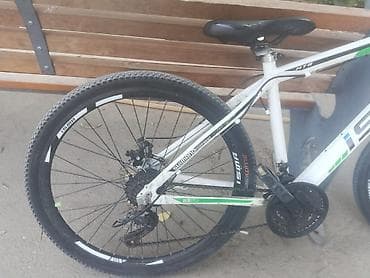 i̇sm: İSMA MTB dağ velosipedi - Çərçivə: Alüminium, “ISMA” loqolu, ağ-yaşıl — 4