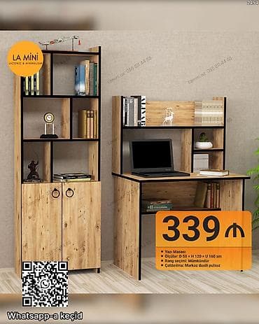 Düz masa, Stulsuz, Polkalı, Siyirməsiz, Teksturalı laminat