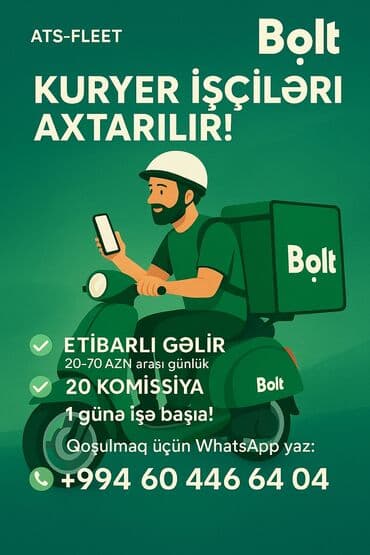kuryer iş elanları 2023: Автокурьер требуется, С личным транспортом, Ежедневно оплата, Без опыта — 1