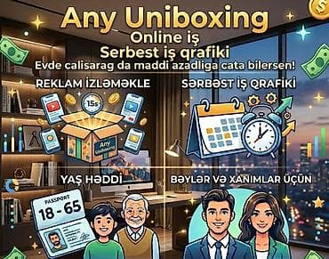 Hem Beyler hem xanımlar evde oturaraq ve ya 2 iş olaraq gelir elde