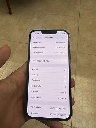 iphone 13 ro: IPhone 13 Pro, Gümüşü, Face ID — 6