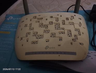 adsl modem: TP-Link TD-W8961N – ADSL2+ Wi‑Fi modem-router Xüsusiyyətlər: - Simsiz — 3
