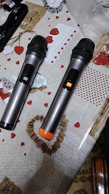 Микрофоны: Parti tipli güclü səs sistemi – LED işıqlı, çoxfunksiyalı hoffman — 6