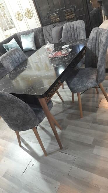 Masa və oturacaq dəstləri: 🇹🇷Türk istehsalı Möhtəşəm ✨✨ Kuxna üçün stol stul dəsti 4 stul 1 — 2