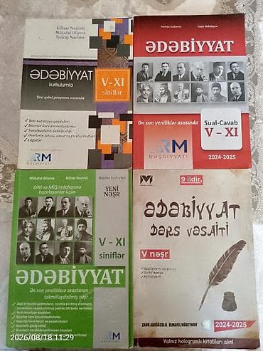işlənmiş gitara: Abituriyentlər üçün Ədəbiyyatdan dərs vəsaitləri satılır. Ədəbiyyat RM — 1
