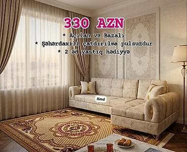 Divanlar: Künc divan, Açılan, Bazalı, Parça, Şəhərdaxili pulsuz çatdırılma — 1