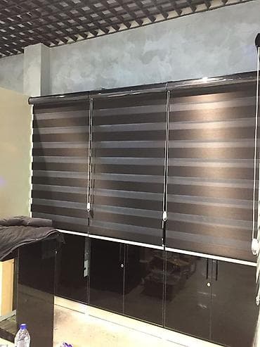 pencere plastik: Zebra və jalüz pərdələr - Model: Zebra (gündüz‑gecə) pərdələr və — 3