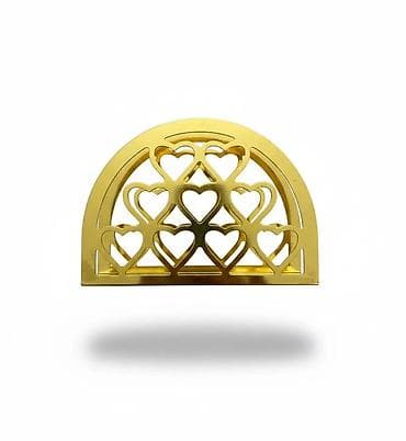Metal salfetka tutacaqları – qızılı və metal dizaynlarda Məhsul — 1