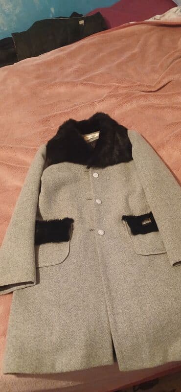 qadınlar üçün drap palto: Palto, Max Mara, L, rəng - Gümüşü — 1