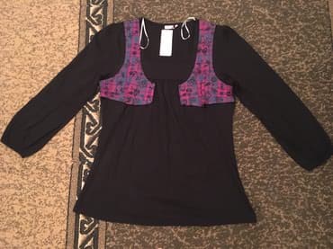 женские черные рубашки: Yeni kofta, 46 ölçü, jiletka koftaya birləşikdir — 1