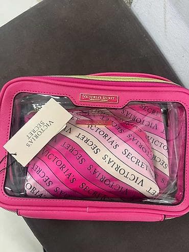 qaqa desti: Victorias secret 3lu set Victoria’s Secret kosmetik çantası dəsti — 1