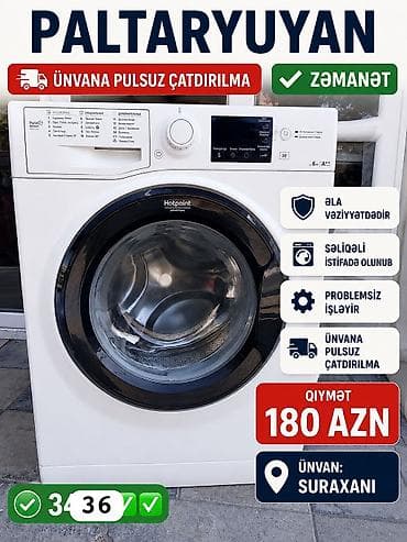 AYNUR 2 💃 ✨ Hotpoint Ariston 6 kq paltaryuyan satılır ✨ ✔️ Əla