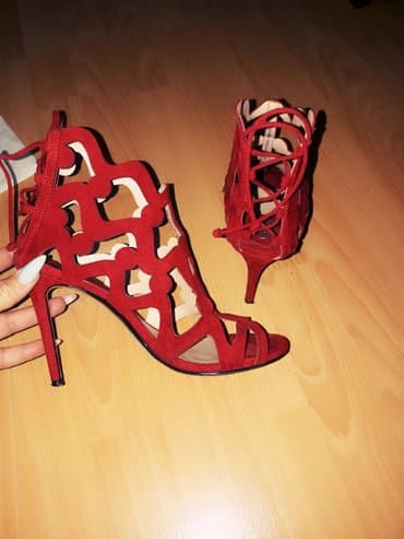 basanoşkalar 2024: Ölçü: 38, rəng - Qırmızı, İşlənmiş — 1