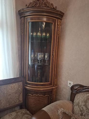 стиль прованс мебель: Klassik üslubda qonaq otağı mebel dəsti - Material: keyfiyyətli ağac — 4