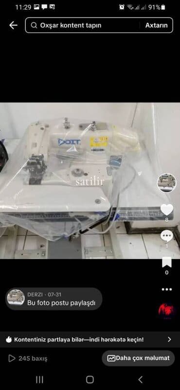 derzilik haqqinda melumat: Derzi Tikis masinlari — 4