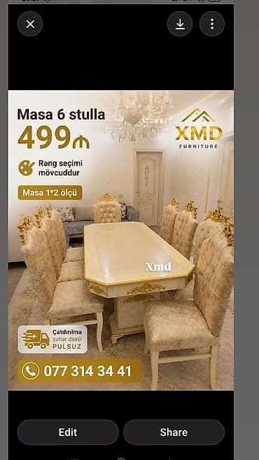 XMD Furniture – Divan və Masa Dəsti Məhsul tərkibi və xüsusiyyətlər — 3