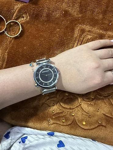 Qol saatı, Emporio Armani, rəng - Gümüşü