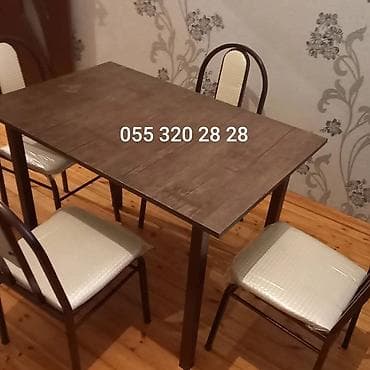 kafe üçün mebel: Kafe və restoranlar üçün 4 nəfərlik 6 nəfərlik 8 nəfərlik stul və — 8